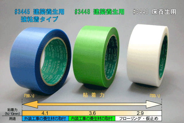 スリオン床養生用フロアテープ3440 50mm×25M（白）30巻入 養生マスカー プロショップ アサップ